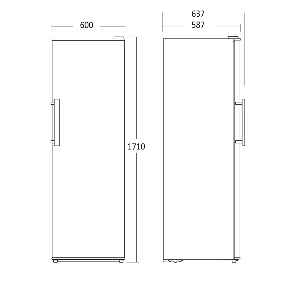 Valge Klasikaline külmkapp SKS332WE