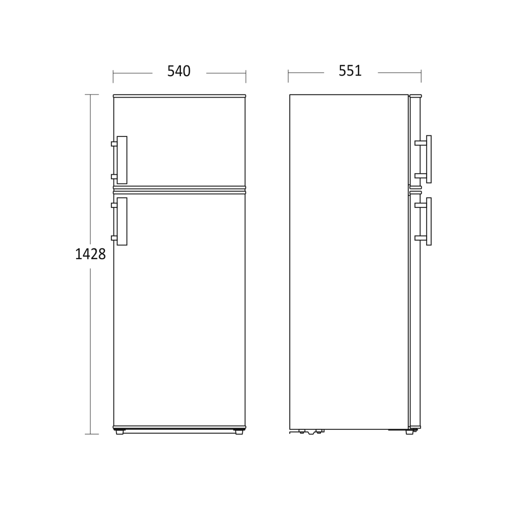 Kompaktne külmik CBF211XD