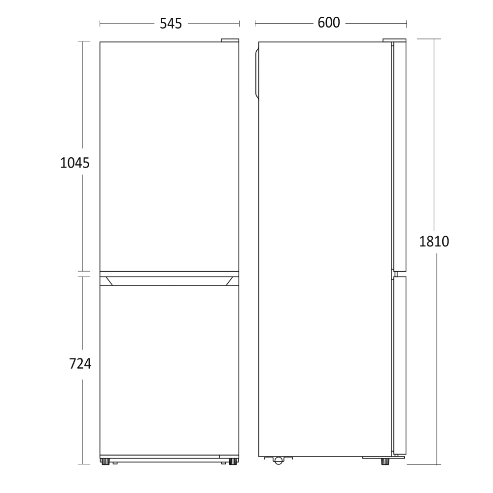 Refrigerator Combi CBF253NFW