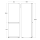 Refrigerator Combi CBF253NFW