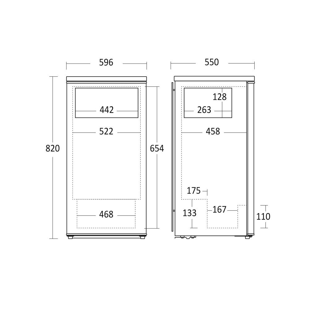 Kombineeritud külmik BIC111WE