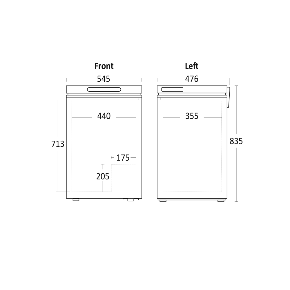 Kompaktā saldētava CF100WD