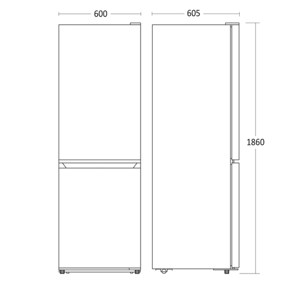 Külmik-sügavkülmik 210L+83L CBF293NFWD (61033510000CBF293NFWD)