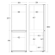 Külmik-sügavkülmik 219L+96L CBF315XE (61033510000CBF315XE)