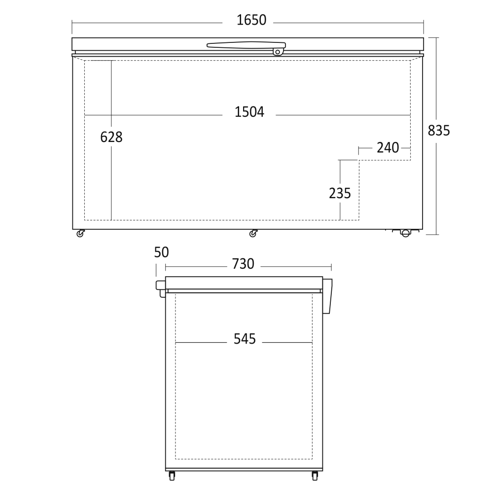 Sügavkülmik 500L CF500WE (01124210000CF500WE)