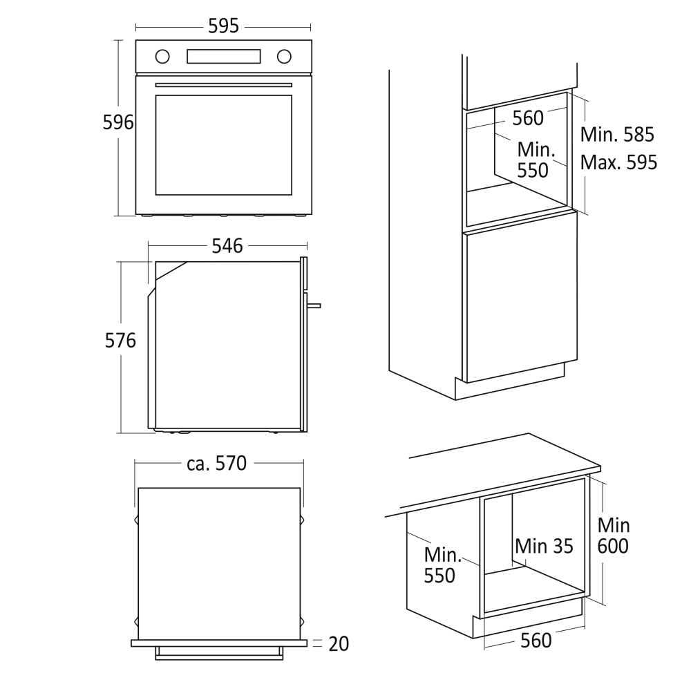 Sisseehitatav ahi XO 6500 (33066500310000)