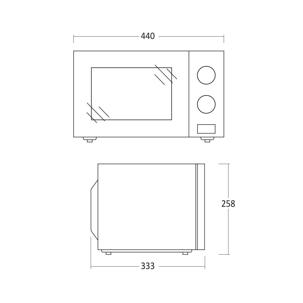 Microwave oven MWS20W (33097010000MWS20W)
