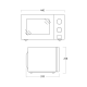 Microwave oven MWS20W (33097010000MWS20W)