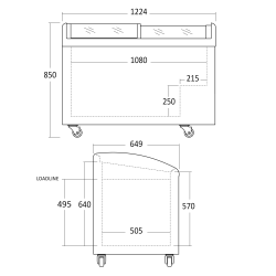 Jäätise vitriin 251L IC352D