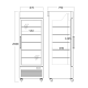 Sügavkülma vitriin 430L DF500BD (253240DF500BD)