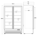 Sügavkülma vitriin 702L DF1006BD (25324010000DF1006BD)