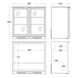 külmik-vitriin 158L SC 211 HDE