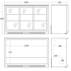 külmik-vitriin 254L SC 311 SLE