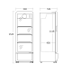Külmik-vitriin 218L DC240BD (25311110000DC240BD)