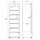 Külmik-vitriin 343L DC380BD (25311110000DC380BD)