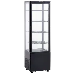 Külmvitrine, must 176 l RTC 237 BE