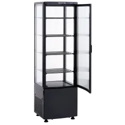 Külmvitrine, must 176 l RTC 237 BE