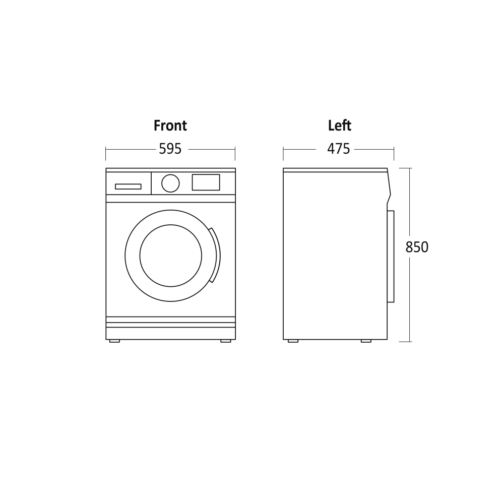 Washing machine WMF1408WA (33081010000WMF1408WA)