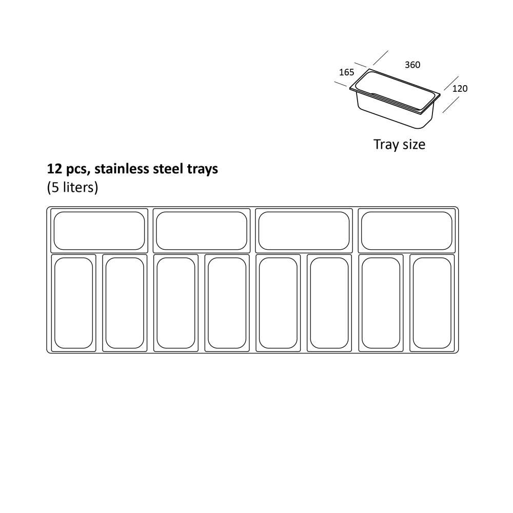 Jäätise vitriinkülmik 538L SIC12WBL (23424510000SIC12WB)
