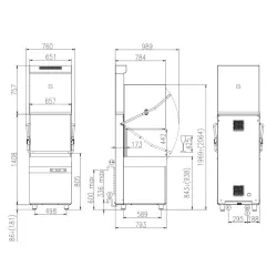 Kuppelnõudepesumasin HK850ESI ES