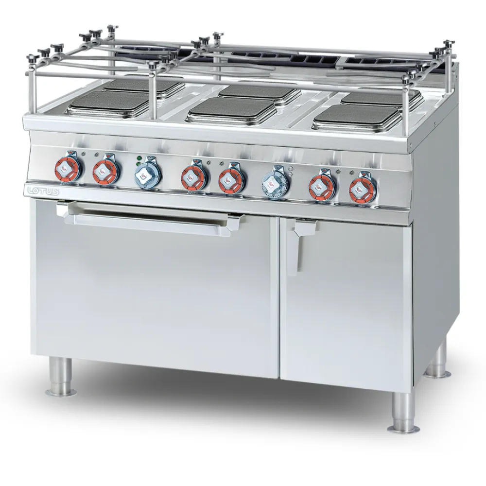 Elektripliit ahjuga, 6 ruudukujulist keeduplaati CFQ6-712ETVX (08661231X)