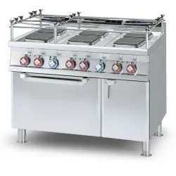 Elektripliit ahjuga, 6 ruudukujulist keeduplaati CFQ6-712ETVX