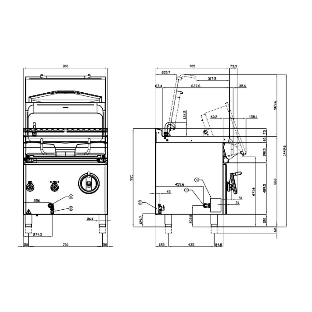 Elektriline sügav pann MANUAL 50 L BR50-78ET (08130830)