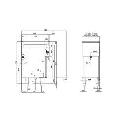 Gaasipliit ahjuga CF4-68G/V