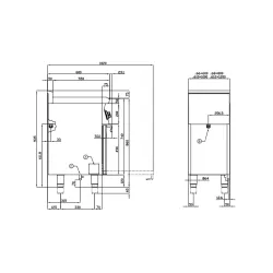 Gaasipliit ahjuga CF4-68G