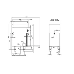 Gaasipliit elektriahjuga CF4-68GEM/V