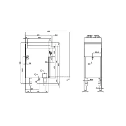 Gaasipliit elektriahjuga CFM4-68GEM/V