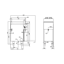 Gaasipliit elektriahjuga CF6-610GEM/V