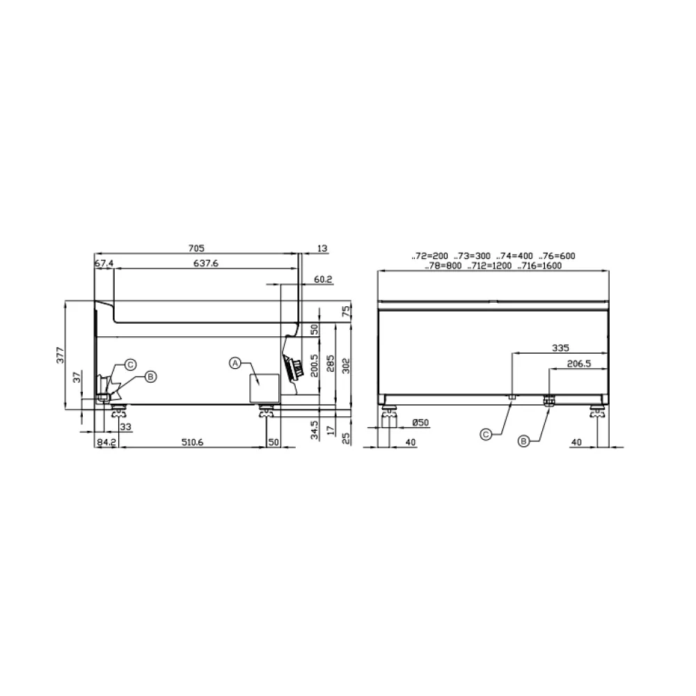 Elektriline veega grill 70 MARINE CWKT-78ETX (18080831X)