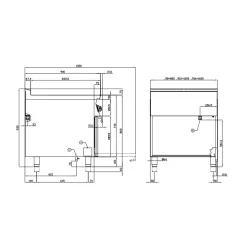Elektripliit ahjuga 90 MARINE CFVQ4-98ETX/V