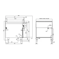 Elektripliit ahjuga 90 CFQ4-98ET