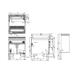 Electric pasta cooking machine 80L 90 MARINE CPB-98ETX