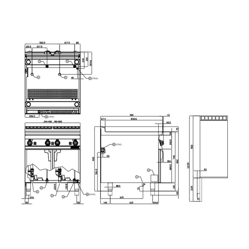 Electric pasta cooking machine 40L 90 CPA-94ET (09100435)