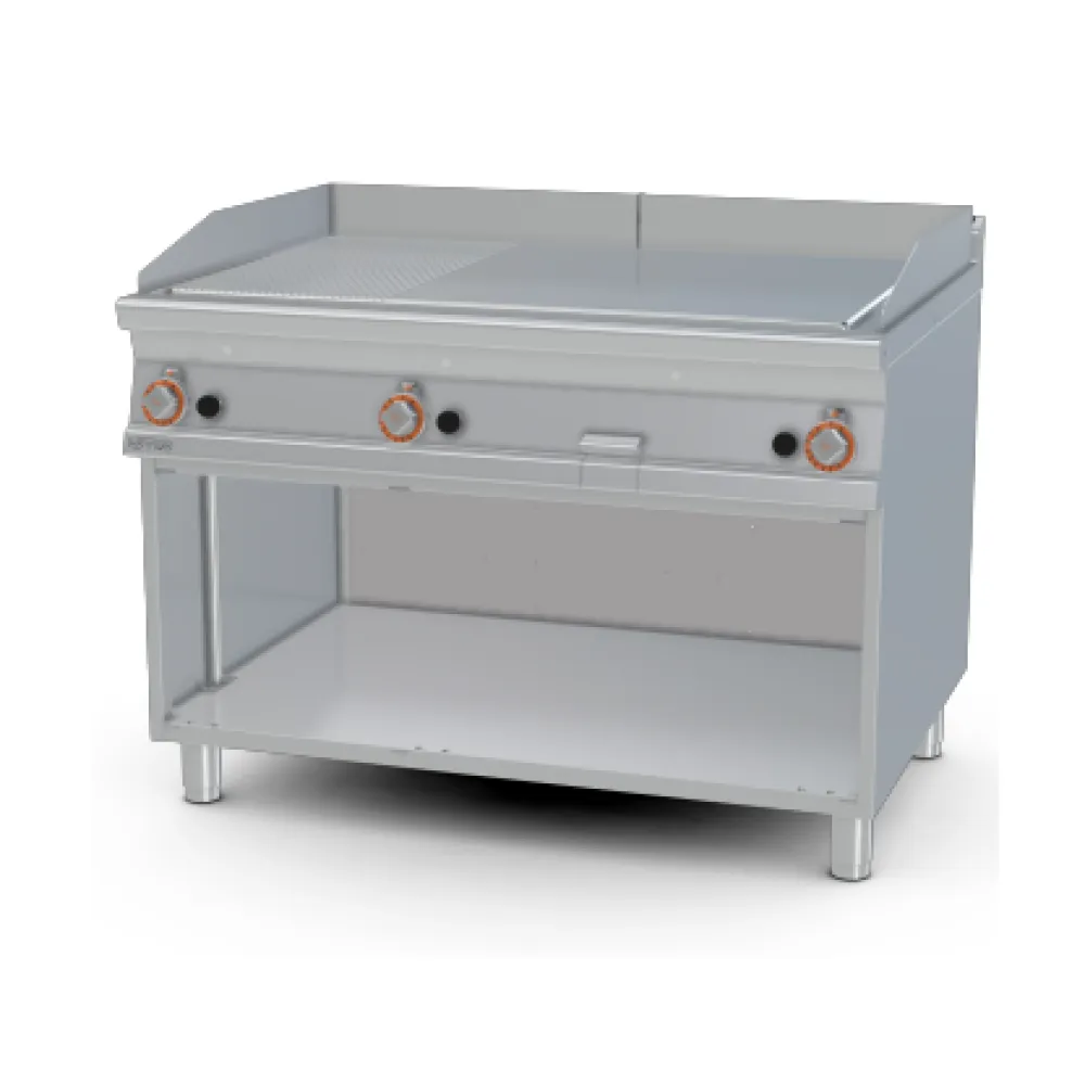 Gaasiga grillplaat 1/3 ribiline, neutraalse kapiga 90 FTLR-912G (0923125C)