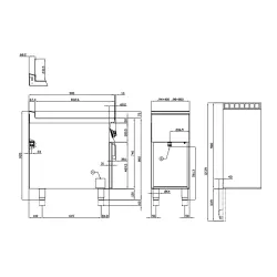 Elektriline fritüür neutraalkapiga 18+18L 90 MARINE F2/18-98ETX