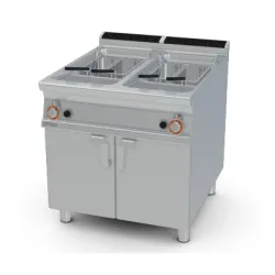 Gaasiga fritüür neutraalse kapiga 23+23L 90 F2/23-98GVP