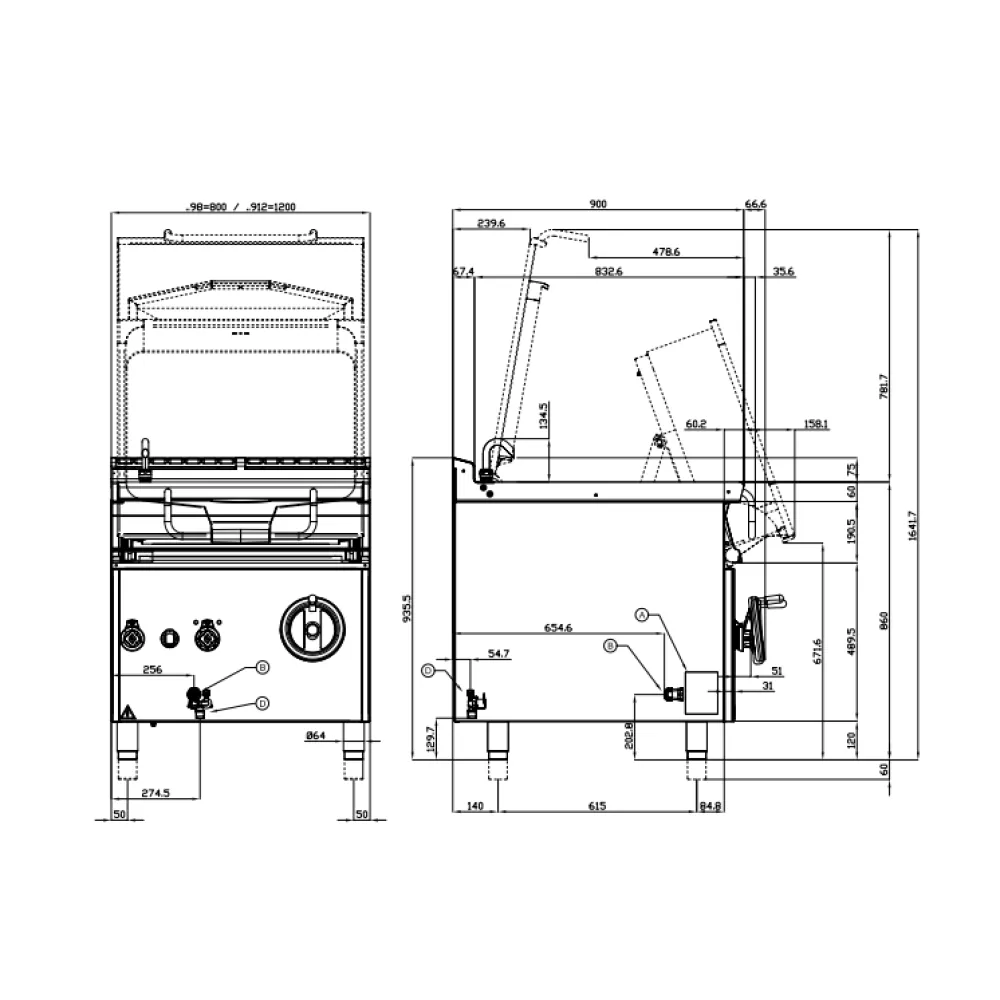 Elektriline sügav pann MANUAL 90 80L BR80-98ET (09130830)