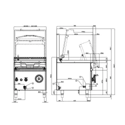 Elektriline sügav pann MANUAL 90 80L BR80-98ET