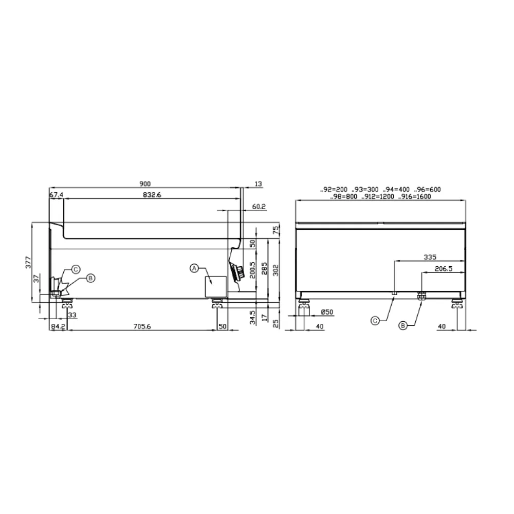 Elektripliit 90 PCQT-912ET (19031231)