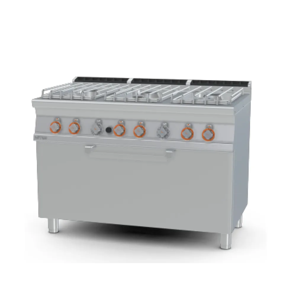 Gaasipliit gaasiahjuga, 6 põletit 70 CF6-712GP (08681250)