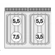 Gaasipliit elektriahjuga MULTIFUNCTION, 4 põletit 70 CFV4-78GPE/V (0880086A)