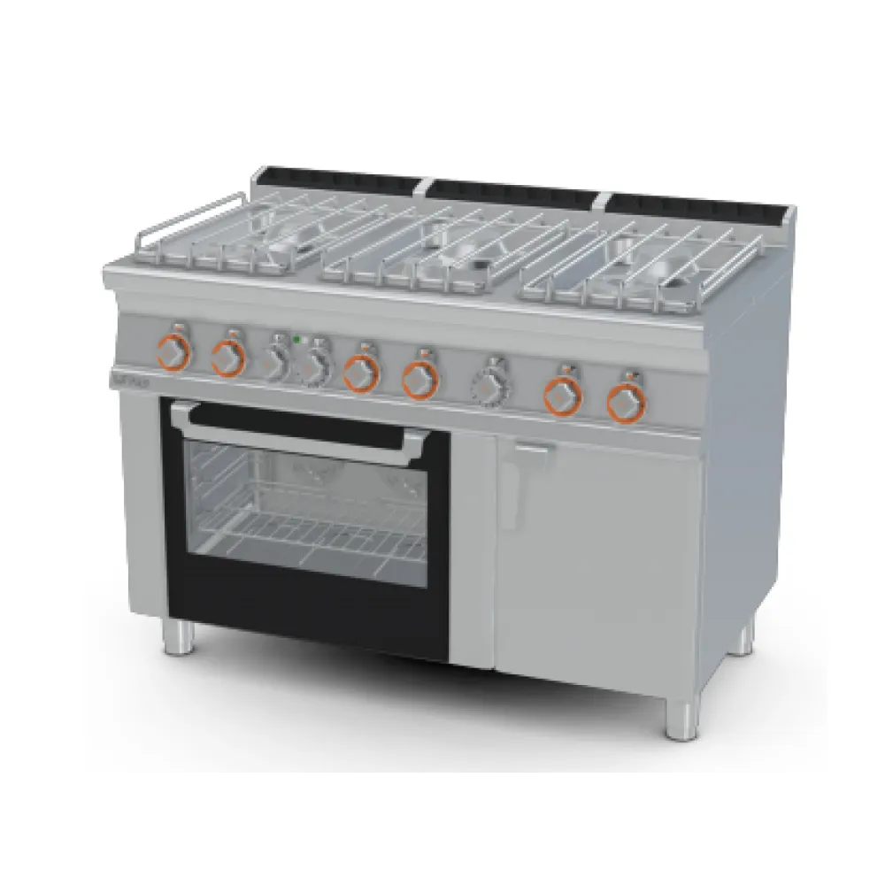 Gaasipliit elektriahjuga MULTIFUNCTION, 6 põletit 70 CFV6-712GPEV/V (0880126A)