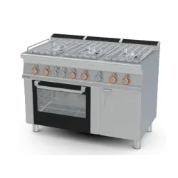 Gaasipliit elektriahjuga MULTIFUNCTION, 6 põletit 70 CFV6-712GPEV/V