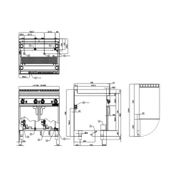 Gaasipasta keetja AUTOMATIC 25+25L 70  CPA-78G