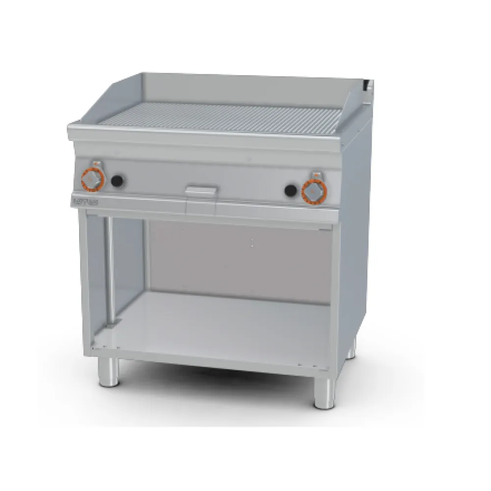 Gaasiga grillplaat ribiline, neutraalse kapiga 70 FTR-78G (08230853)