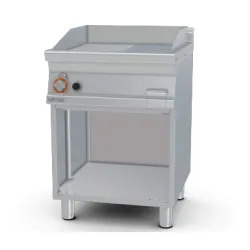 Gaasiga grillplaat 1/2 ribiline, neutraalse kapiga 70 FTLR-76G